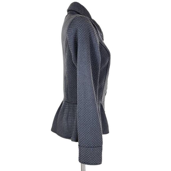 Decree textured blazer top gray size medium - Picture 4 of 7